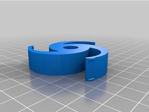 personalizado del cubo carrete 53mm flexi Impresora 3d accesorios soporte de bobina 3d print model - Mito3D