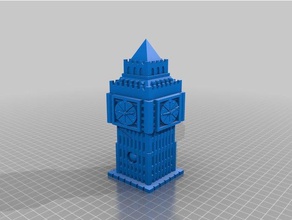 big ben zar Kulesi bigben saat kutusu masa üstü kule 3d print model - Mito3D