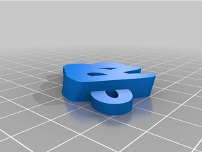 my customized iamburny's v2 text - rob keychains 3d print model - Mito3D