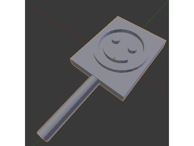happy-face sign minifig props 3D print model - Mito3D