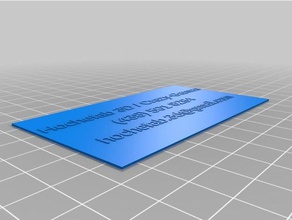 mi personalizadas de negocio la tarjeta contacto del generador oficina personalizado 3d print model - Mito3D