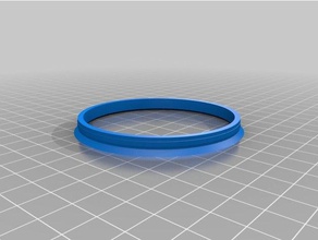 my customized wheel rim mount center ring parts 3d print model - Mito3D