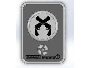 72hr tf2jam winter 2017 platinum dueling badge 3d printing tf2 3d print model - Mito3D