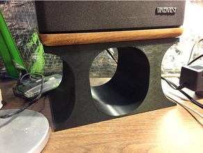 bookshelf speaker stand audio 3d print model - Mito3D