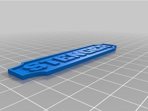 stenger décor personnalisé 3d print model - Mito3D