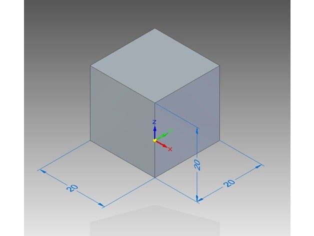 calibração cubo de 20mm A impressão 3d a 3D print model - Mito3D