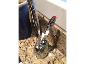 acqua calda di rubinetto maniglia cucina & sala da pranzo 3dprintable 3d print model - Mito3D