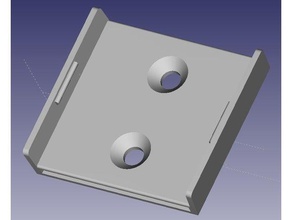 clip di fissaggio a parete velux kux 100 controllo remoto parti ricambio 3d print model - Mito3D