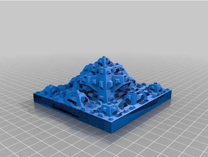 yamuk 3 özyineleme fraktal matematik özelleştirilmiş 3d print model - Mito3D