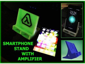 smartphone stand amplifire mobile phone 3d print model - Mito3D