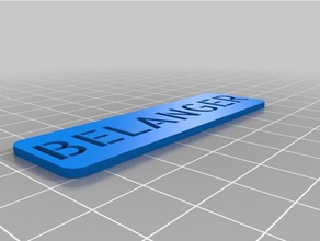 meine kundenspezifische tof benutzerdefinierte Schablone - parametrische Schilder & logos kundengebundene 3d print model - Mito3D