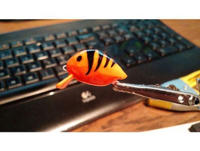 mini trota pesce persico esca low poly Stampante 3d parti pesca lure di la alla 3d print model - Mito3D