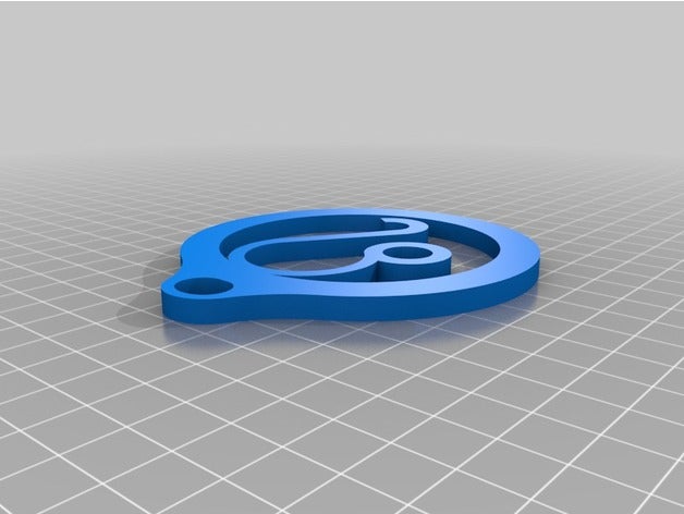 Sternzeichen Löwe Anhänger Schmuck 3D print model - Mito3D