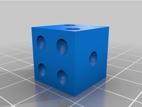 customized dice 2 3d print model - Mito3D