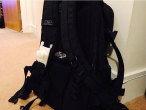 gopro karma grip backpack strap shoulder mount gadgets action cam hero 5 3d print model - Mito3D