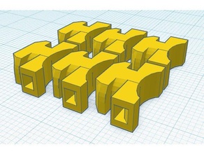 20x20 rail wire management nut 3d printer accessories extrusion hammer 3d print model - Mito3D