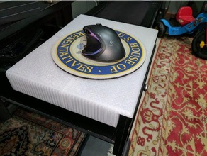 cassetto tappetino per il mouse computer scrivania desktop 3d print model - Mito3D