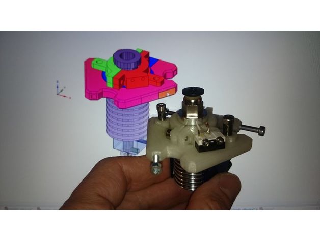 effecteur kossel mini auto + z-sonde L'imprimante 3d de pièces zprobe 3D print model - Mito3D