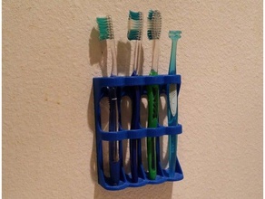 não-rejeição titular da escova de dentes casa banho saúde cuidados a higiene os thoothbrush suporte 3d print model - Mito3D
