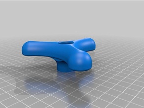 il mio personalizzato liscia n' curvy la manopola a stella parti su misura 3d print model - Mito3D