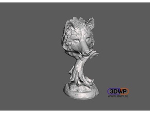 wolf-Kopf-3d-scan scans & Replikate 123d 123dcatch catch 3d-scan Tier die Büste meshmixer scan Skulptur statue wolf Kopf 3d print model - Mito3D