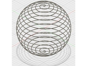 spherical spiral 3d printing 3d print model - Mito3D