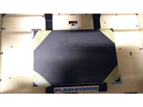 glass plate modification flashforge creator 3d printer accessories 3d print model - Mito3D