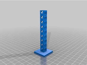 my customized temp calibration tower2 3d printing tests 3d print model - Mito3D