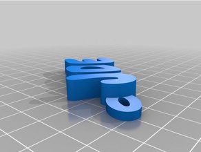 Yeşim verona Anahtarlık özelleştirilmiş 3d print model - Mito3D