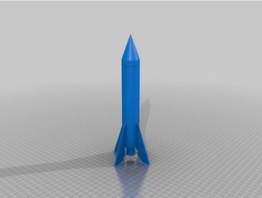 model roket 3d baskı 3d print model - Mito3D