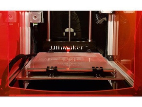ultimaker 2 clone da placa de base - mk2b pronto Impressora 3d peças a cama construir aquecida lasercut plataforma ultimaker2 um2 3d print model - Mito3D
