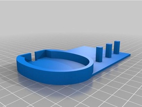 oral b três suporte da escova casa de banho personalizado 3d print model - Mito3D