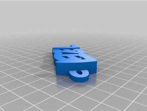 leizel Anahtarlık özelleştirilmiş 3d print model - Mito3D