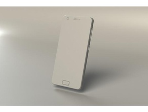 lenovo zuk z2 - mockup mobile phone model plus prop 3d print model - Mito3D