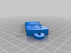 liam blou Anahtarlık özelleştirilmiş 3d print model - Mito3D
