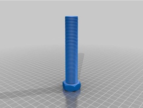 19mm thread 99mm length parts customized 3d print model - Mito3D