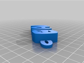 evan blou Anahtarlık özelleştirilmiş 3d print model - Mito3D