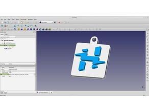 hackster logo keychain 3d printing 3d print model - Mito3D