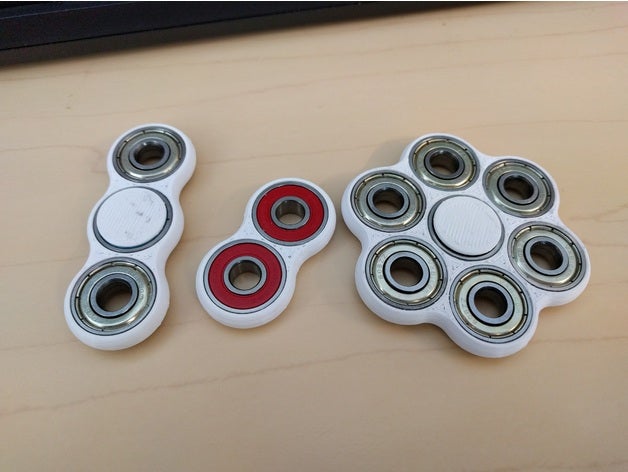 fidget spinner mechanical toys 608 608zz bearing 3D print model - Mito3D