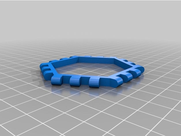 mania personalizzato di poliedri blu per la matematica su misura 3D print model - Mito3D