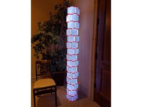 cd case lamp tower decor 3d print model - Mito3D