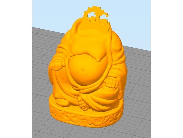 bouddha enzo - frc 5854 glitch sculptures 3D print model - Mito3D