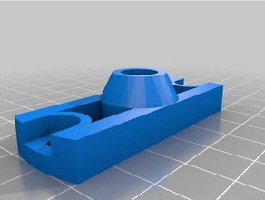 il mio personalizzato semplice j-testa scanalatura di montaggio rostock Stampante 3d parti su misura 3d print model - Mito3D