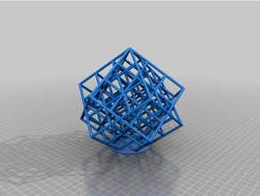 multa personalizado lattice cubo tortura teste arte da matemática 3d print model - Mito3D