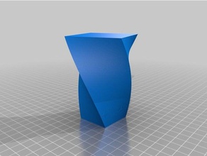 my customized twisted polygon vase containers 3d print model - Mito3D