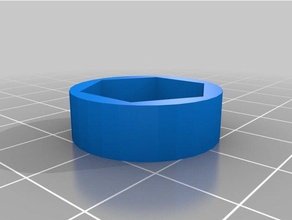 my customized bearing-to-hexnut adapter mechanical toys 3d print model - Mito3D