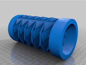 origami cylinder sculptures art container pillar 3d print model - Mito3D