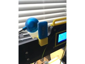 anet a8 usb holder 3d printer accessories upgrade micro sd 3d print model - Mito3D
