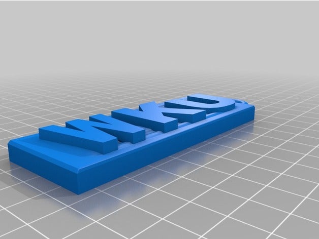 wku llaveros 3D print model - Mito3D