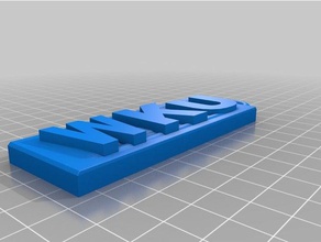 wku llaveros 3d print model - Mito3D
